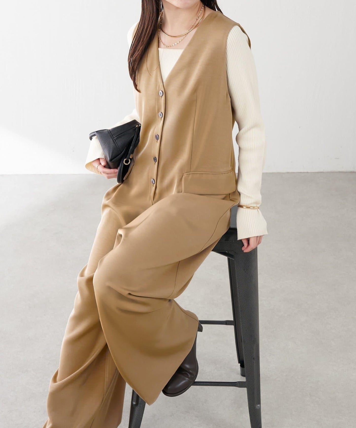 【顯瘦】馬甲連體褲/禮服