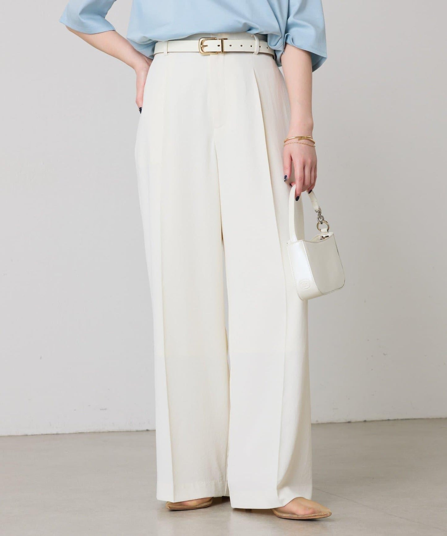 【高機能/とろみパンツ/マイナス3kg/5サイズ展開】ジャージワイドパンツ