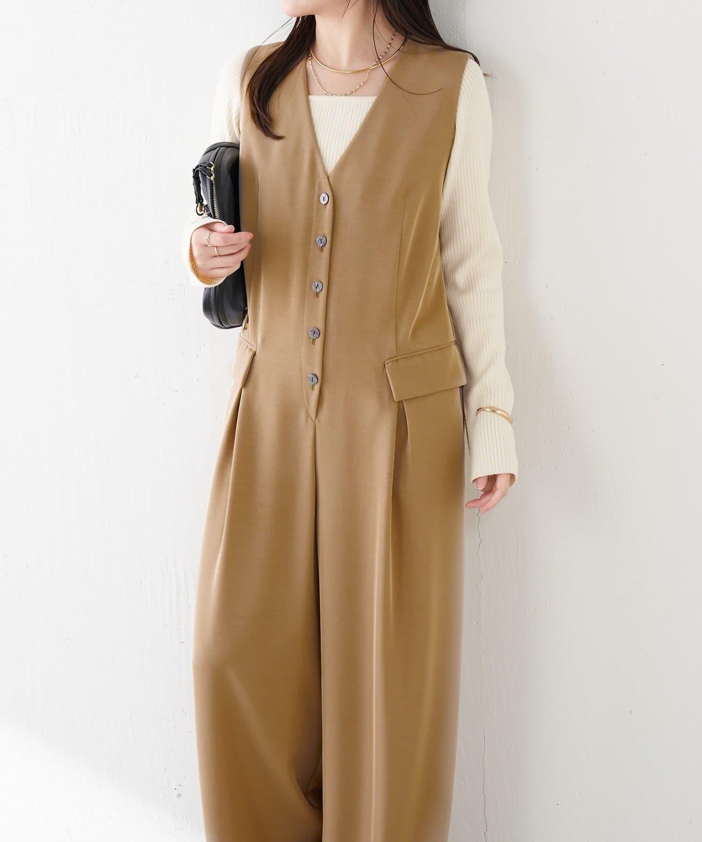 【顯瘦】馬甲連體褲/禮服