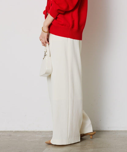 【高機能/とろみパンツ/マイナス3kg/5サイズ展開】ジャージワイドパンツ