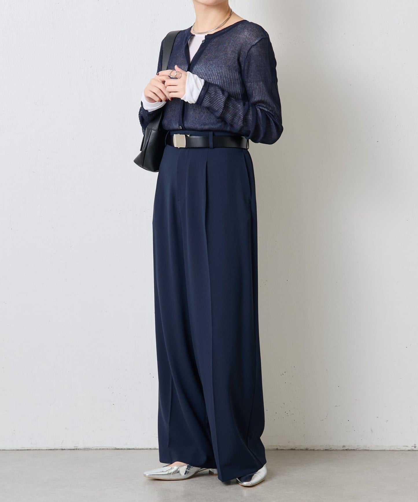 【高機能/とろみパンツ/マイナス3kg/5サイズ展開】ジャージワイドパンツ