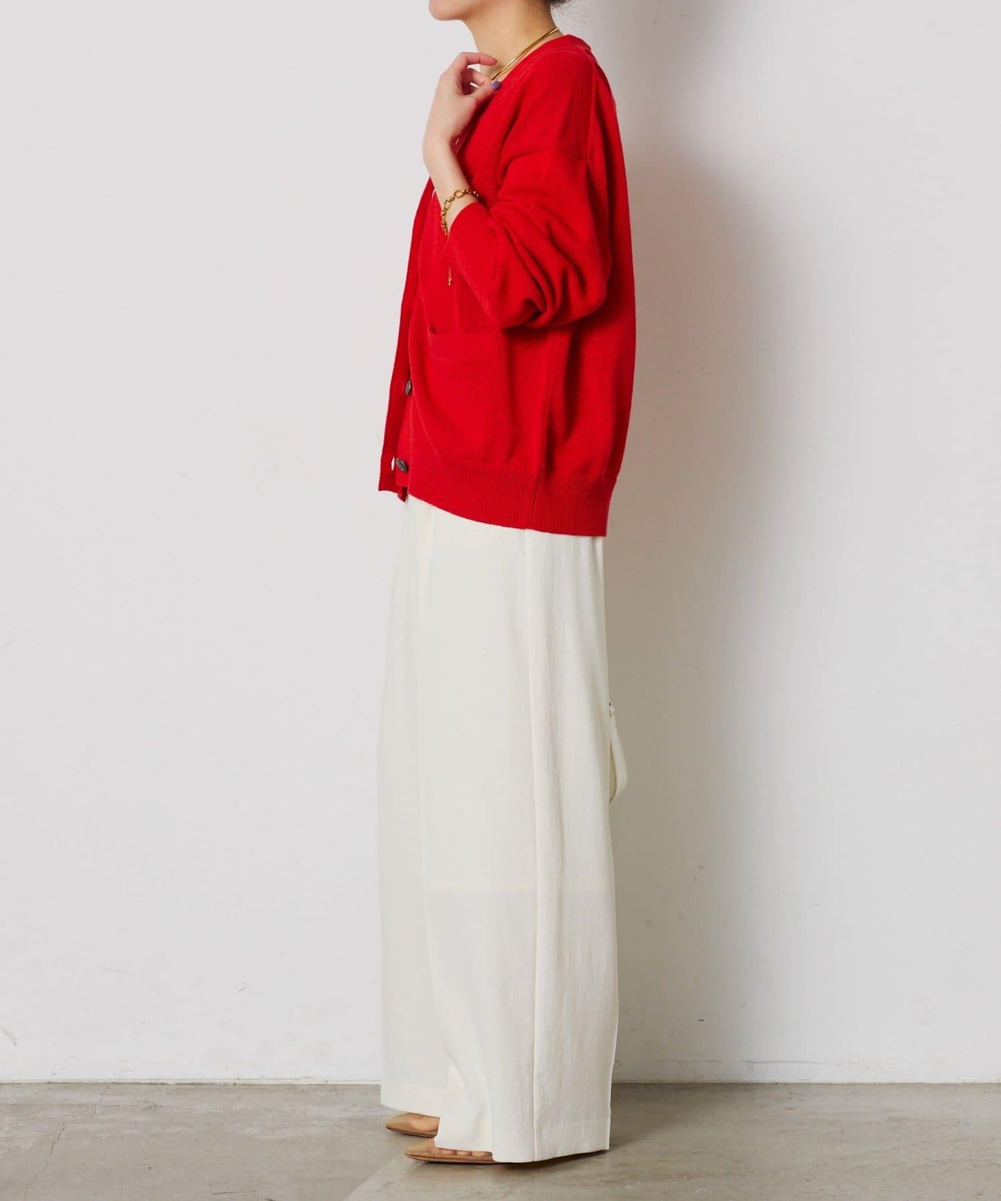 【高機能/とろみパンツ/マイナス3kg/5サイズ展開】ジャージワイドパンツ