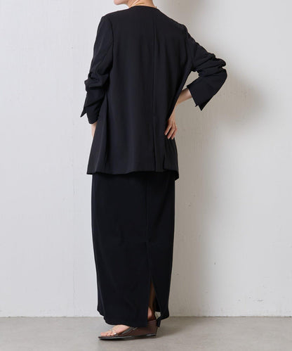 【新色上市/復刻】針織無領雙排扣夾克/禮服