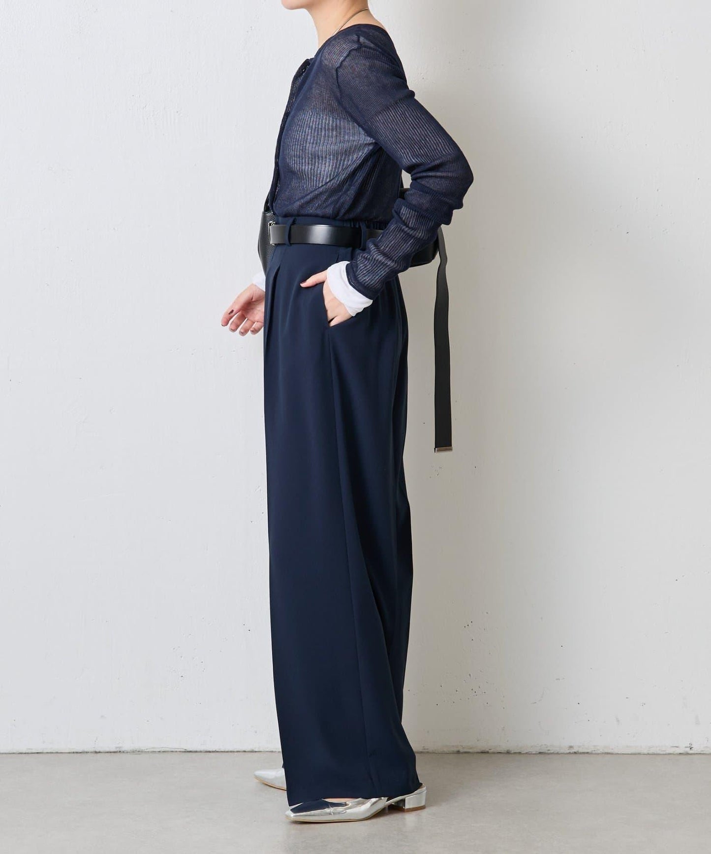 【高機能/とろみパンツ/マイナス3kg/5サイズ展開】ジャージワイドパンツ