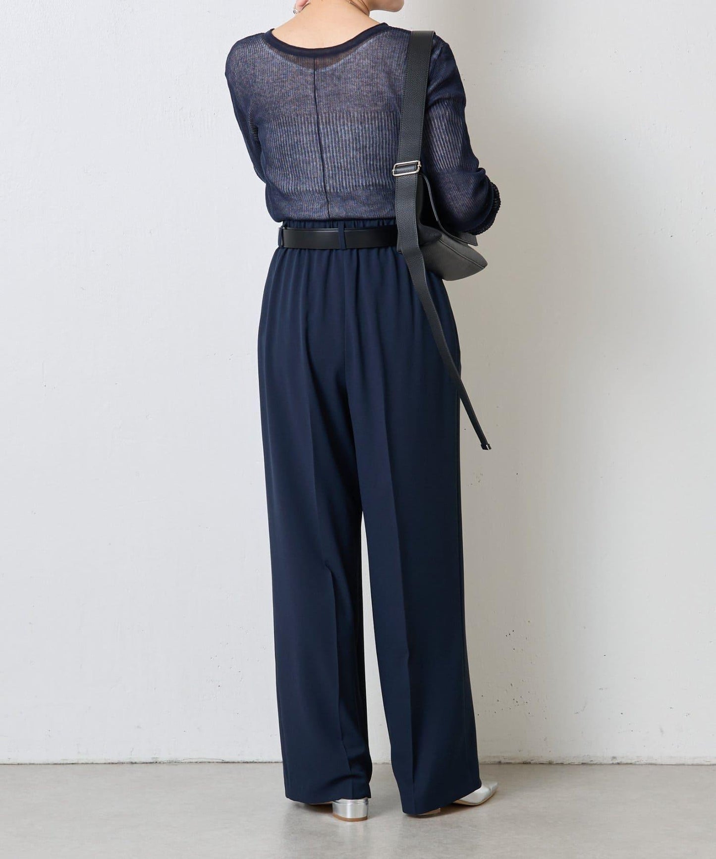 【高機能/とろみパンツ/マイナス3kg/5サイズ展開】ジャージワイドパンツ