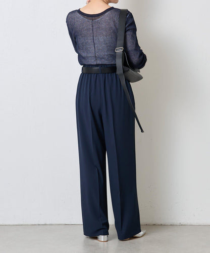 【高機能/とろみパンツ/マイナス3kg/5サイズ展開】ジャージワイドパンツ