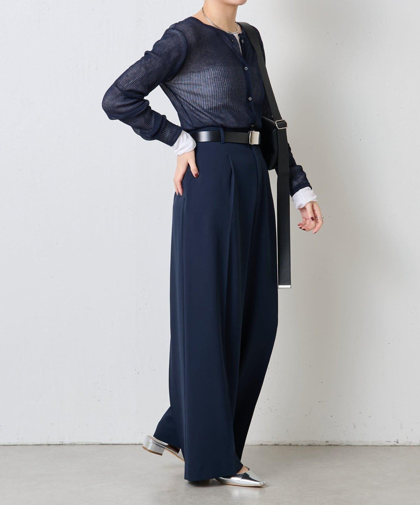 【高機能/とろみパンツ/マイナス3kg/5サイズ展開】ジャージワイドパンツ