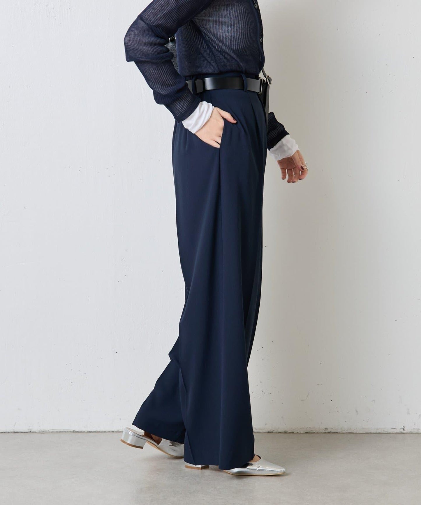 【高機能/とろみパンツ/マイナス3kg/5サイズ展開】ジャージワイドパンツ