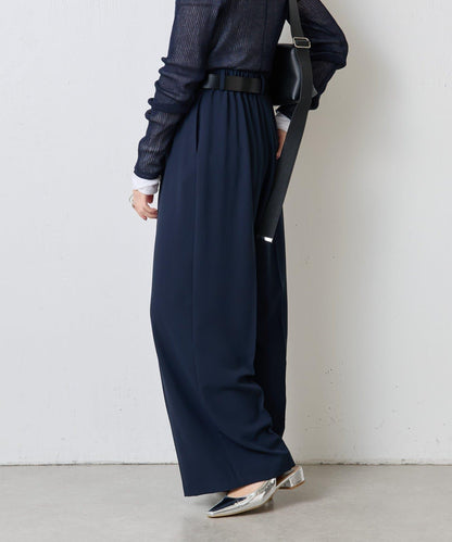 【高機能/とろみパンツ/マイナス3kg/5サイズ展開】ジャージワイドパンツ