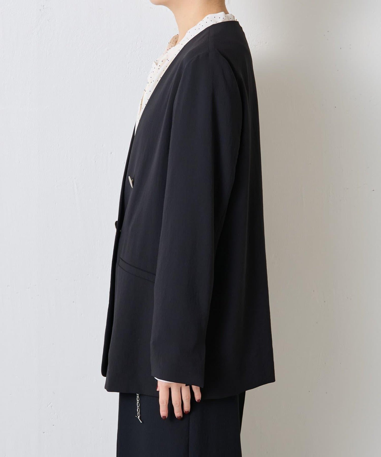 【新色上市/復刻】針織無領雙排扣夾克/禮服