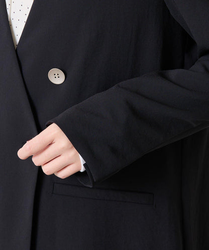 【新色上市/復刻】針織無領雙排扣夾克/禮服