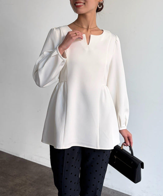 【可用於正式場合】荷葉邊上衣