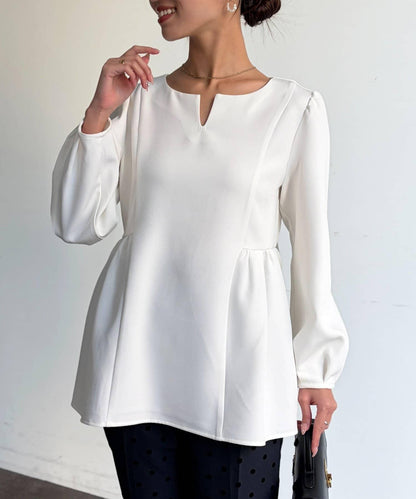 【可用於正式場合】荷葉邊上衣