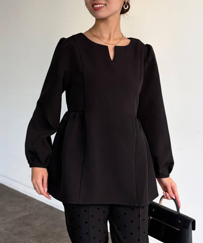 【可用於正式場合】荷葉邊上衣