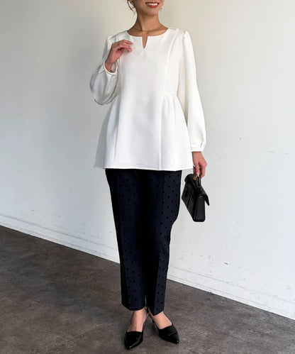 【可用於正式場合】荷葉邊上衣