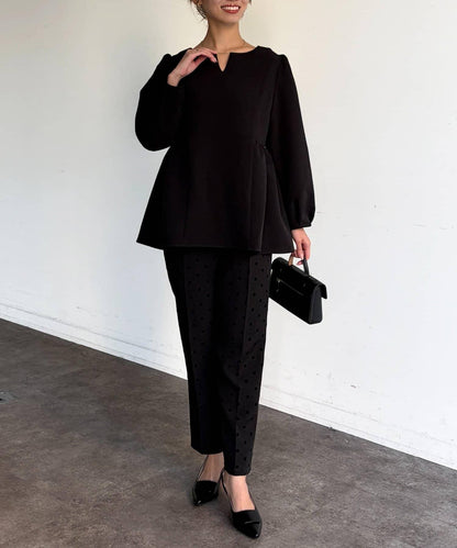 【可用於正式場合】荷葉邊上衣