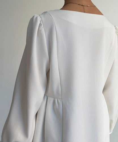 【可用於正式場合】荷葉邊上衣