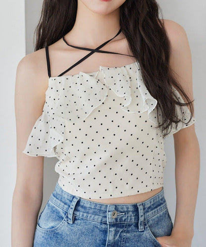 【one after another】首交叉吊帶背心