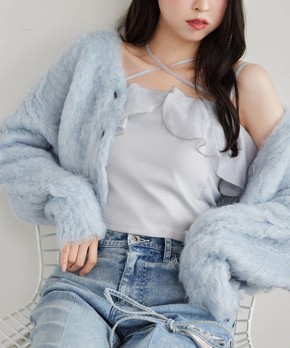 【one after another】首交叉吊帶背心