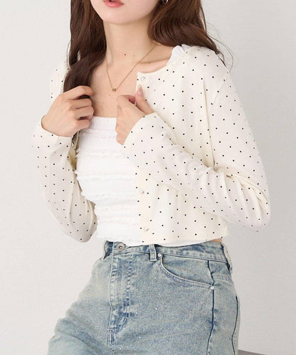 蕾絲內搭套裝開衫