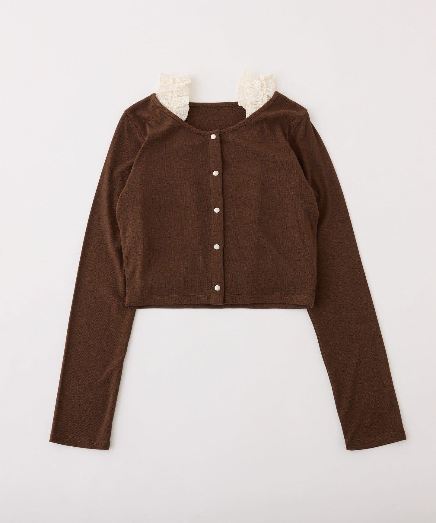 蕾絲內搭套裝開衫