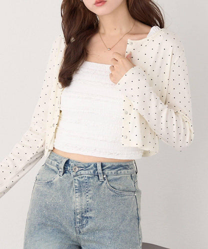 蕾絲內搭套裝開衫