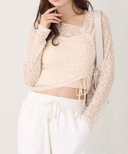 內搭套裝抽繩上衣