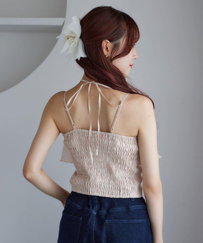 【one after another】首交叉吊帶背心