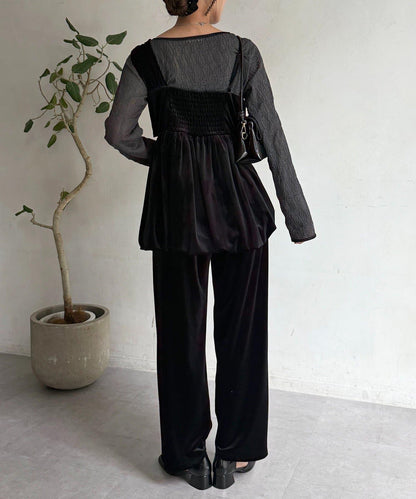 3件套天鵝絨套裝