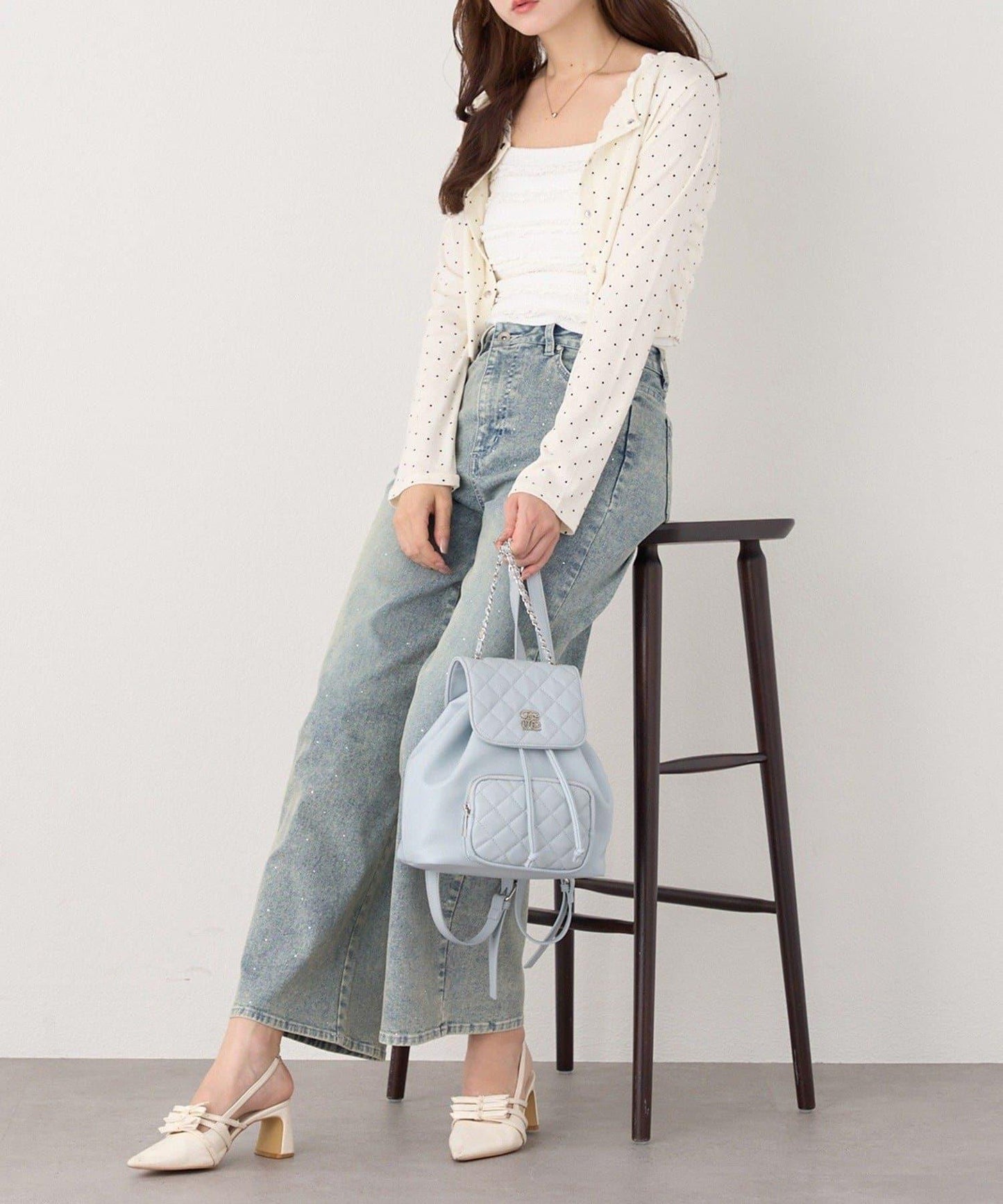 蕾絲內搭套裝開衫