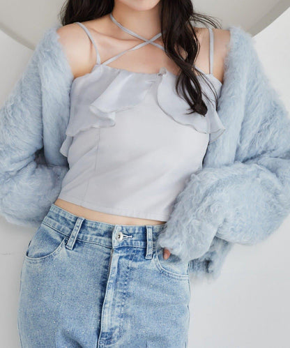 【one after another】首交叉吊帶背心