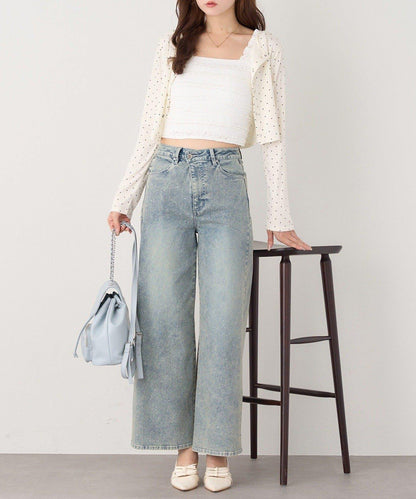 蕾絲內搭套裝開衫