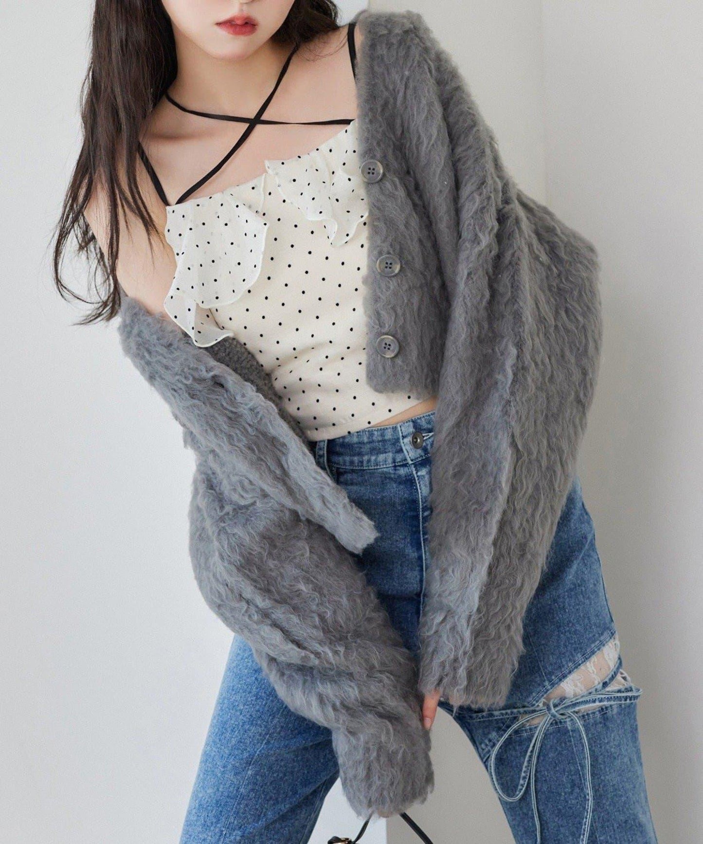 【one after another】首交叉吊帶背心