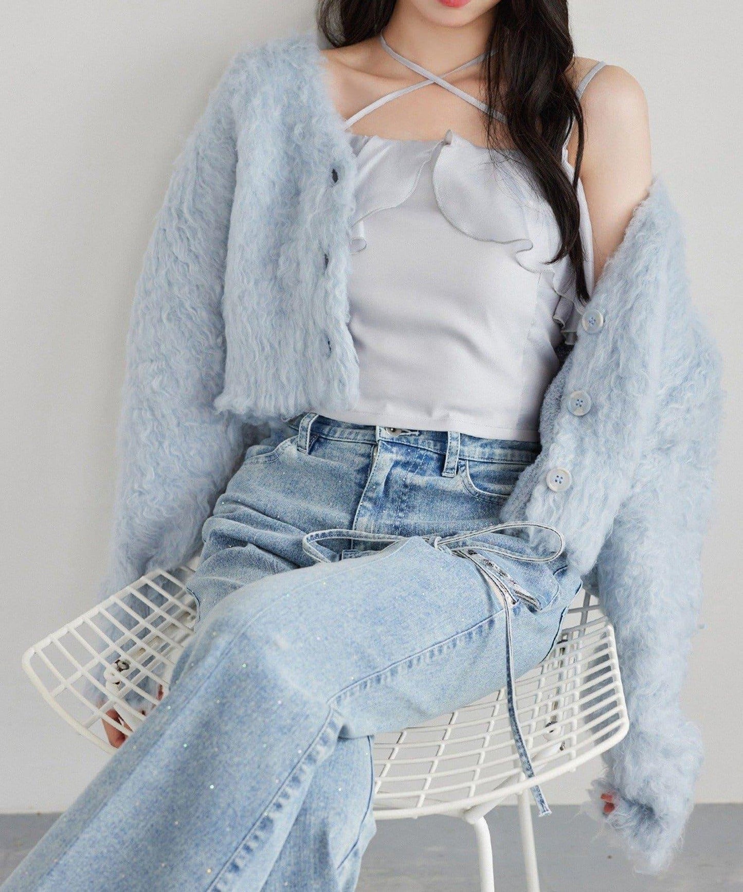 【one after another】首交叉吊帶背心