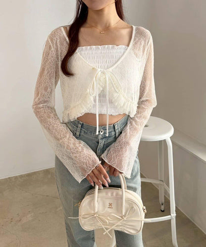 【one after another】蕾絲開衫