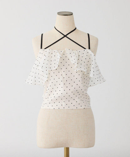 【one after another】首交叉吊帶背心