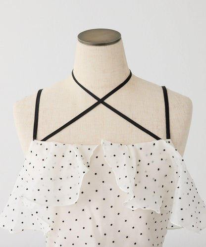 【one after another】首交叉吊帶背心