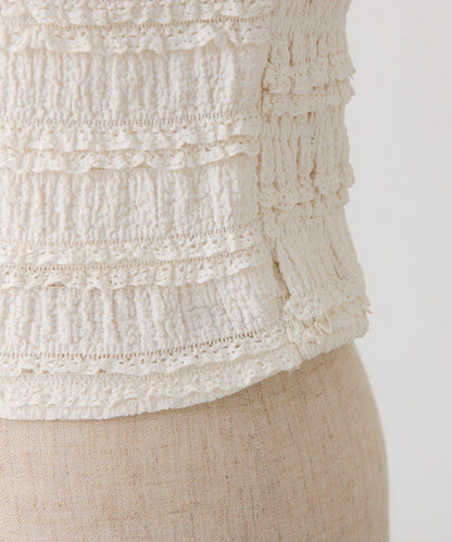 蕾絲內搭套裝開衫