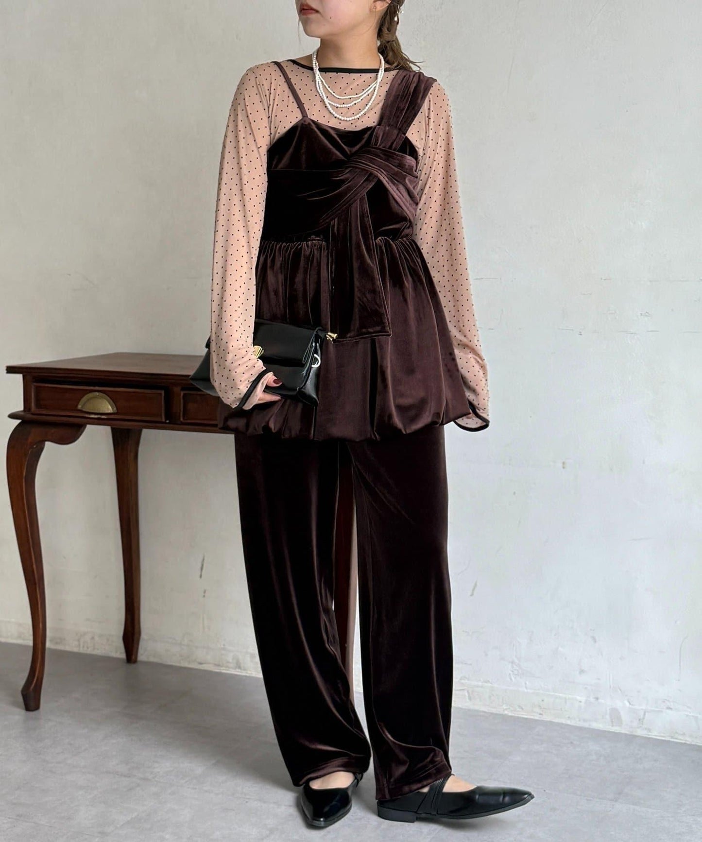 3件套天鵝絨套裝