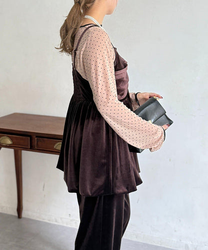 3件套天鵝絨套裝