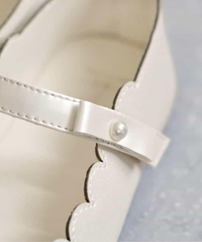 波浪邊蝴蝶結高跟鞋