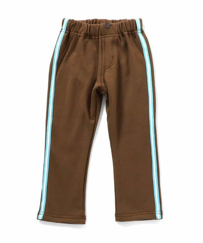 內加絨側邊條紋長褲 10分丈