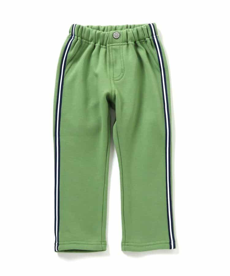 內加絨側邊條紋長褲 10分丈