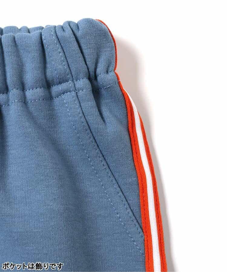 內加絨側邊條紋長褲 10分丈