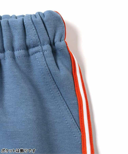 內加絨側邊條紋長褲 10分丈