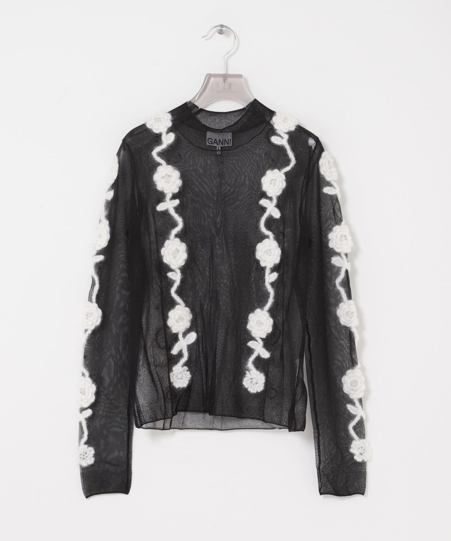 GANNI 花卉鉤針貼花