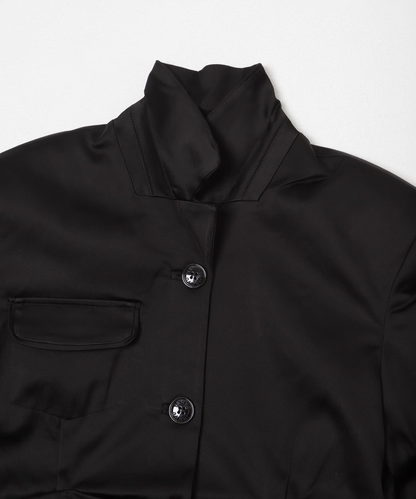 GANNI 緞面垂墜西裝外套