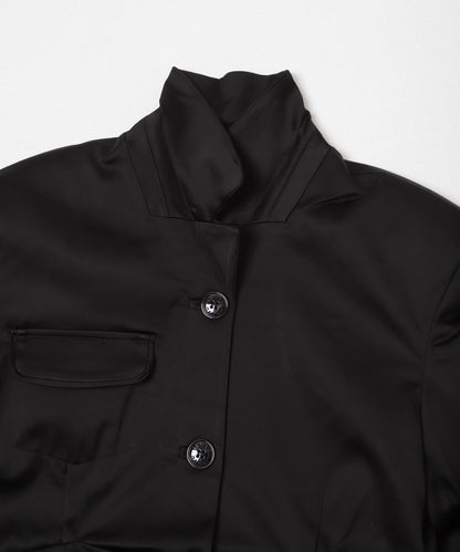 GANNI 緞面垂墜西裝外套