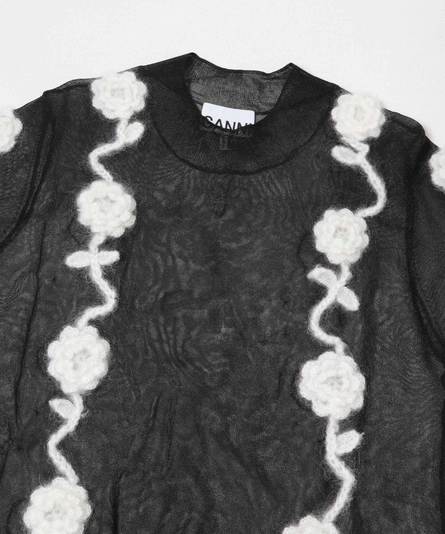 GANNI 花卉鉤針貼花