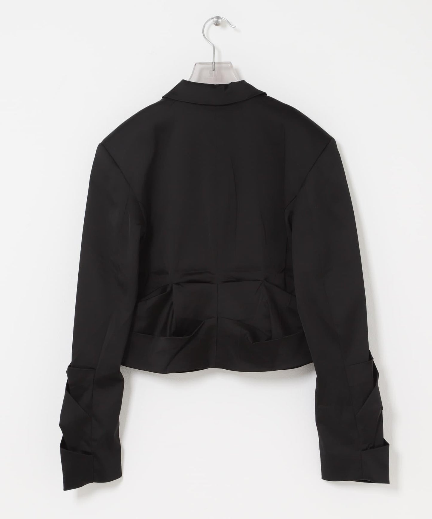 GANNI 緞面垂墜西裝外套